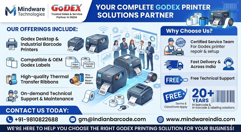 Indias Reliable Partner for Godex Printers and Consumables Indias Reliable Partner for Godex Printers and Consumables