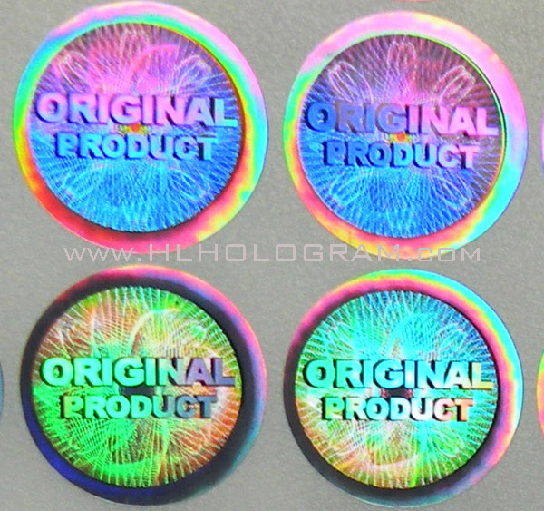 Dot Matrix Kinematic Hologram Sticker