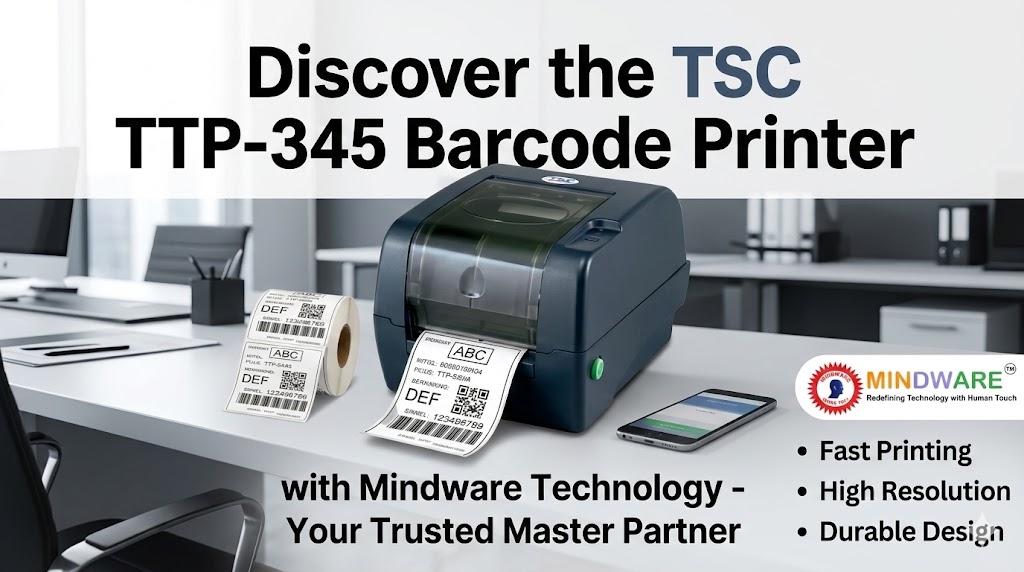 Discover the TSC TTP 345 Barcode Printer with Mindware Technology Your Trusted Master Partner Discover the TSC TTP 345 Barcode Printer with Mindware Technology Your Trusted Master Partner