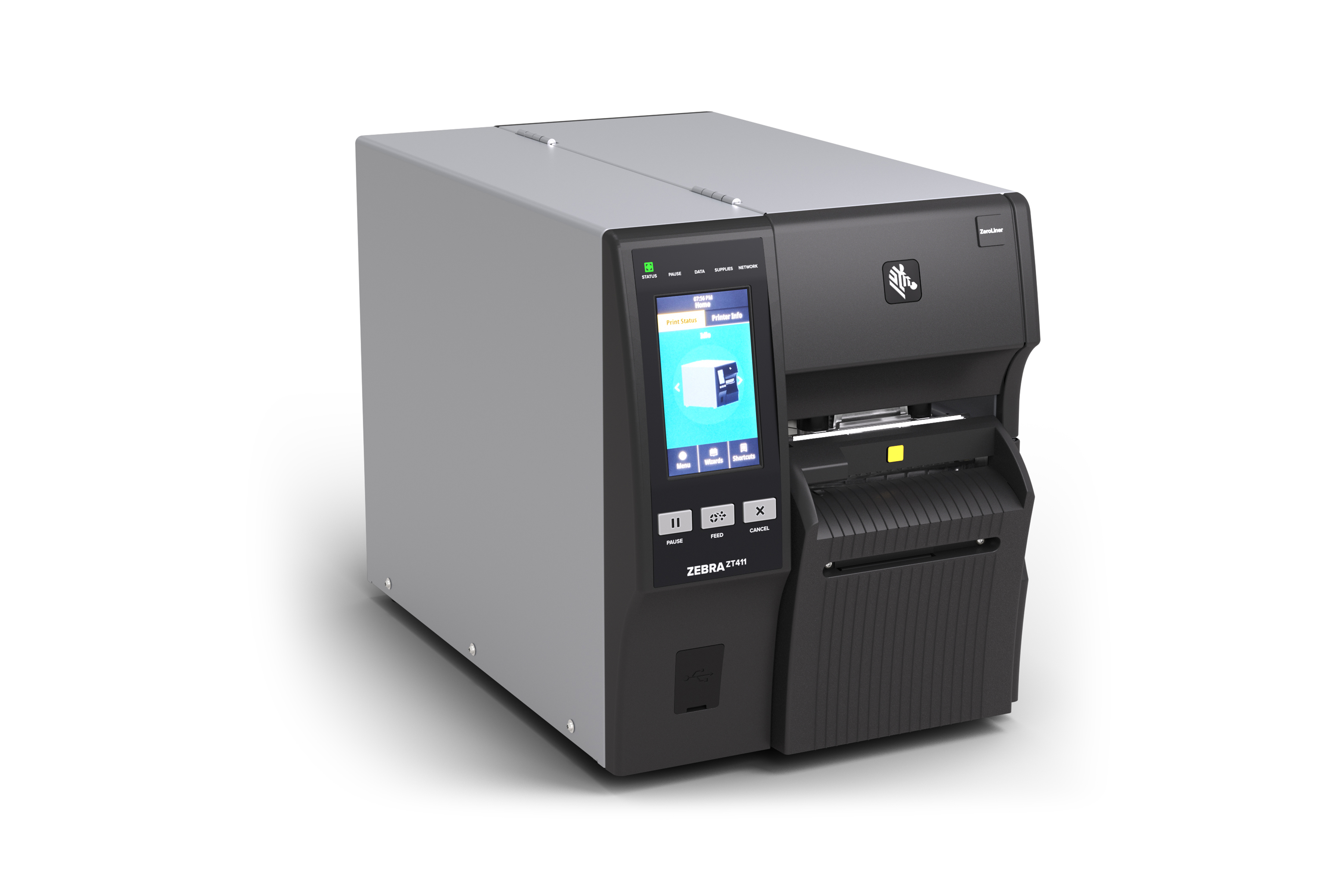 Zebra ZT411 Linerless 4-Inch Industrial Barcode Label Printer